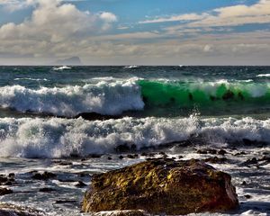 Preview wallpaper sea, waves, landscape