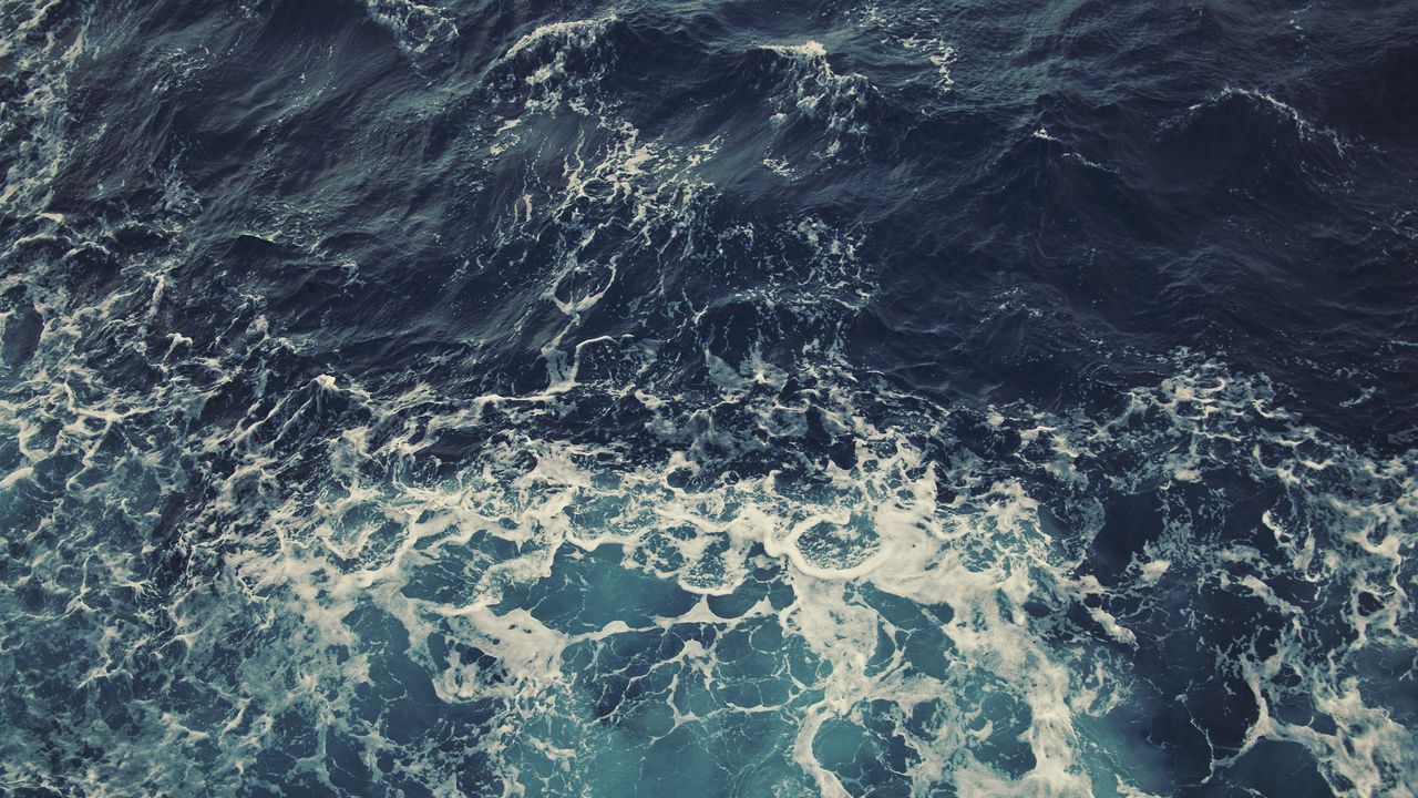 Wallpaper sea, waves, ocean, foam