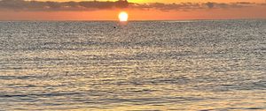 Preview wallpaper sea, waves, ocean, sun, horizon