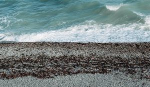 Preview wallpaper sea, waves, pebbles, coast
