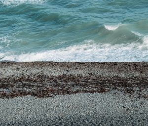 Preview wallpaper sea, waves, pebbles, coast