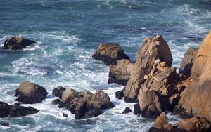 Preview wallpaper sea, waves, rocks, water, coast