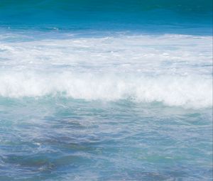 Preview wallpaper sea, waves, sea foam, nature, blue
