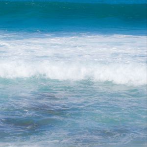 Preview wallpaper sea, waves, sea foam, nature, blue