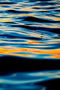 Preview wallpaper sea, waves, shadows, glare, macro, nature