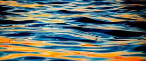 Preview wallpaper sea, waves, shadows, glare, macro, nature