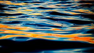 Preview wallpaper sea, waves, shadows, glare, macro, nature