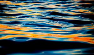Preview wallpaper sea, waves, shadows, glare, macro, nature
