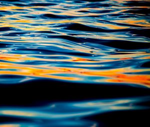 Preview wallpaper sea, waves, shadows, glare, macro, nature