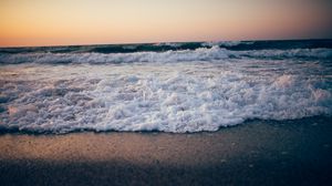 Preview wallpaper sea, waves, shore, landscape, nature