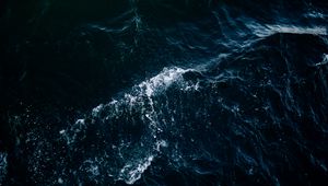 Preview wallpaper sea, waves, splashes, dark