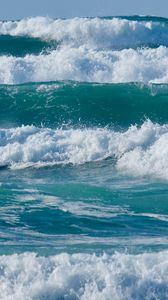 Preview wallpaper sea, waves, splashes