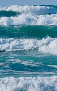 Preview wallpaper sea, waves, splashes