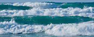 Preview wallpaper sea, waves, splashes