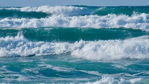 Preview wallpaper sea, waves, splashes