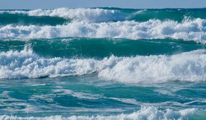 Preview wallpaper sea, waves, splashes