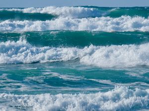 Preview wallpaper sea, waves, splashes