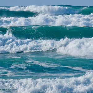 Preview wallpaper sea, waves, splashes