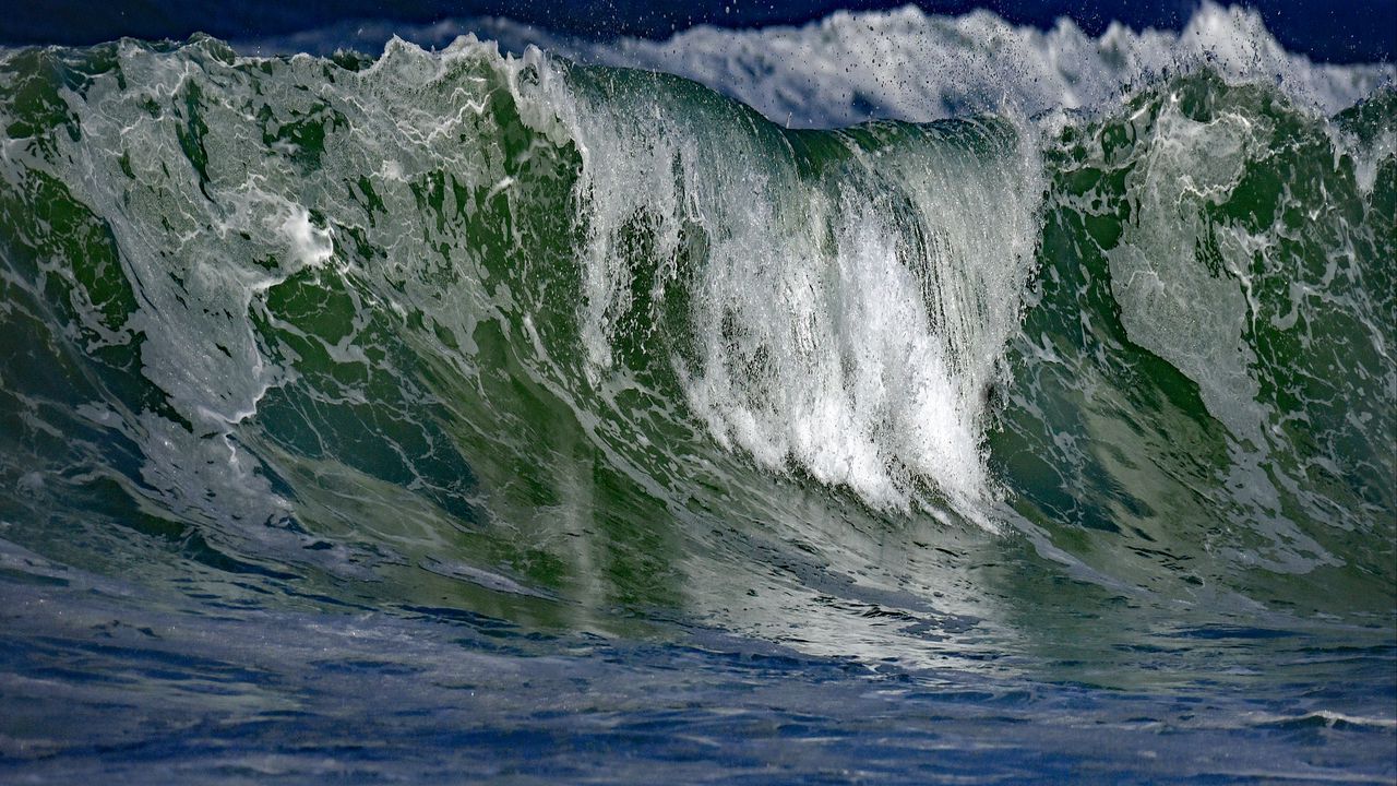 Wallpaper sea, waves, splashes, foam