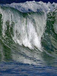 Preview wallpaper sea, waves, splashes, foam