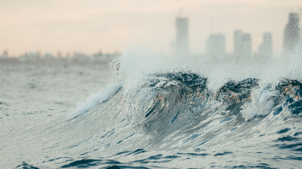 Wallpaper sea, waves, spray, water