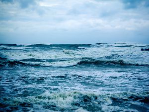 Preview wallpaper sea, waves, storm, water, nature
