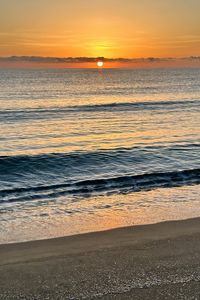 Preview wallpaper sea, waves, sun, horizon, nature