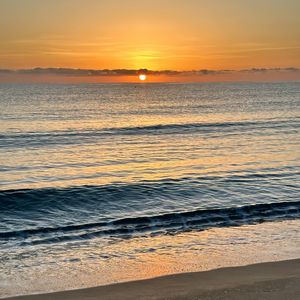 Preview wallpaper sea, waves, sun, horizon, nature