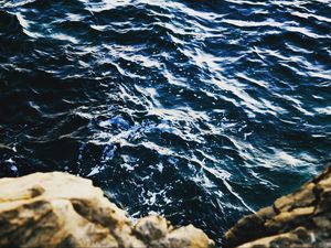 Preview wallpaper sea, waves, surf, rocks