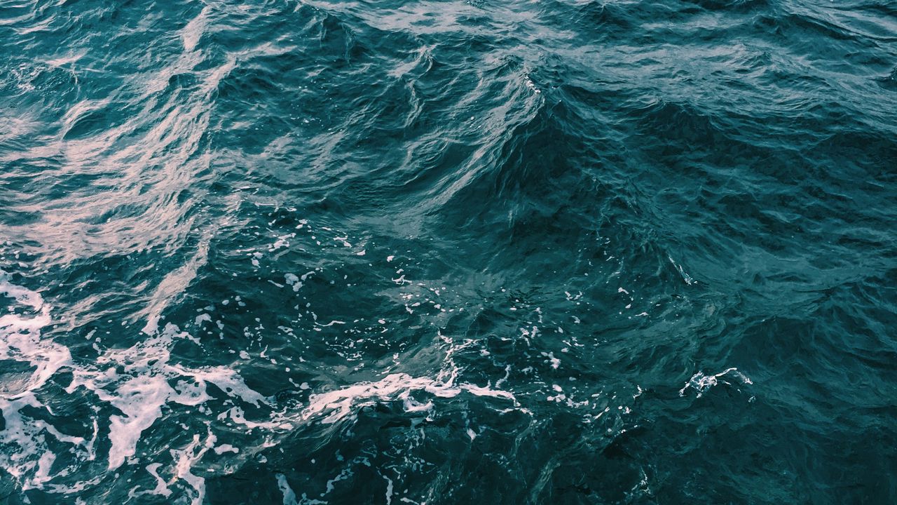 Wallpaper sea, waves, water, foam, ripples