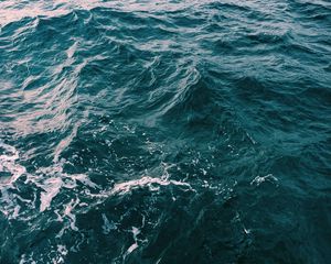 Preview wallpaper sea, waves, water, foam, ripples