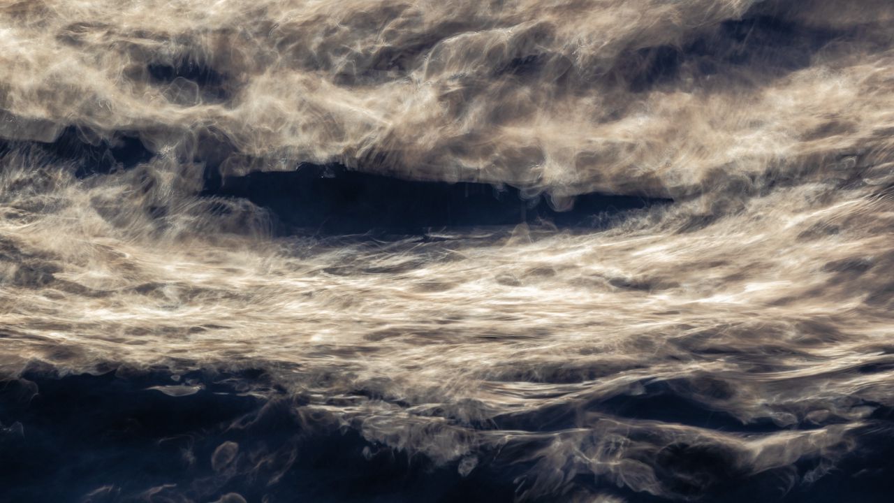 Wallpaper sea, waves, water, foam, distortion