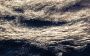 Preview wallpaper sea, waves, water, foam, distortion