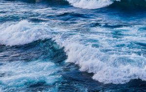 Preview wallpaper sea, waves, water, blue