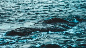 Preview wallpaper sea, waves, water, spray, blue