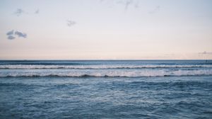 Preview wallpaper sea, waves, water, horizon, nature
