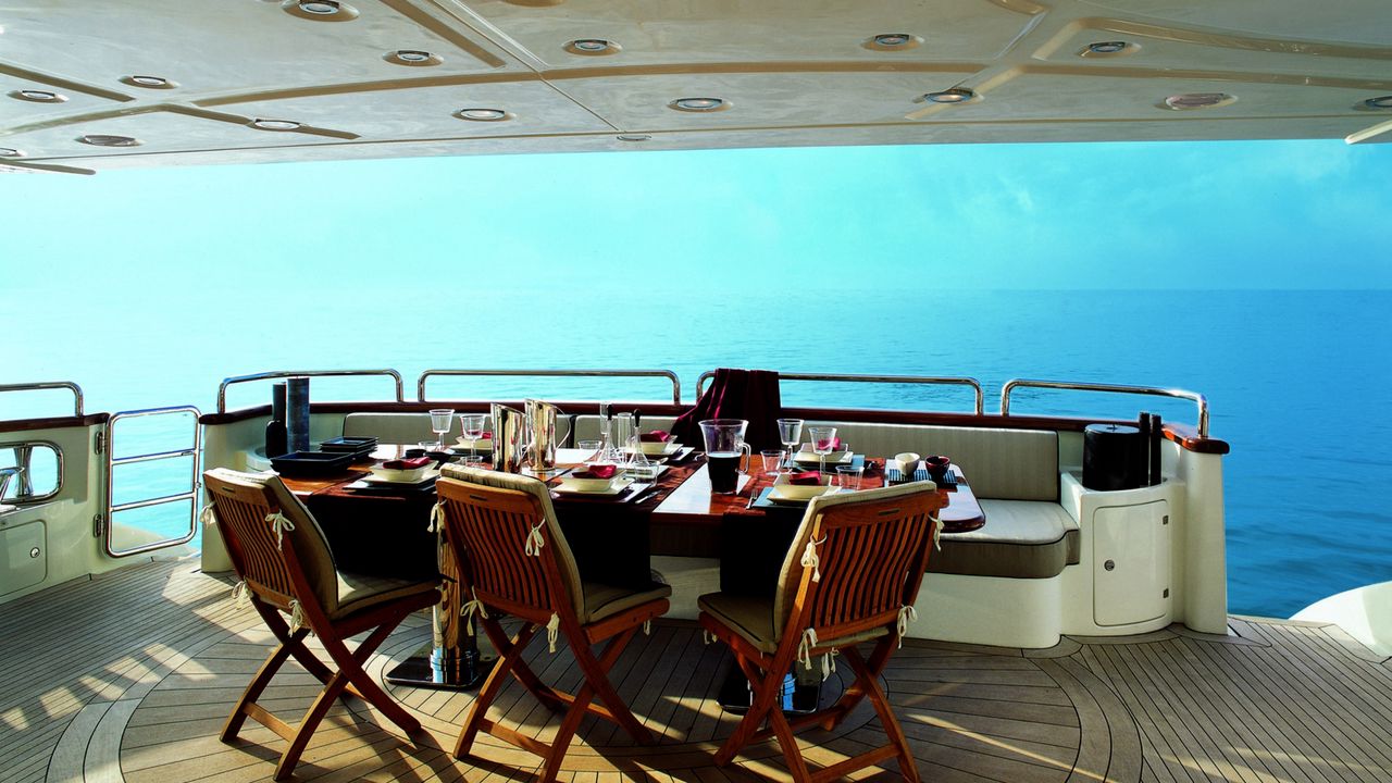 Wallpaper sea, yacht, luxury, scenery, view, horizon, leisure