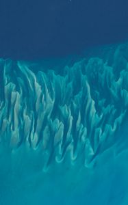 Preview wallpaper seabed, landform, water, view from space, blue