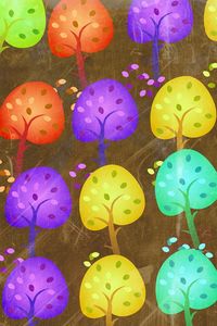 Preview wallpaper seasons, trees, art
