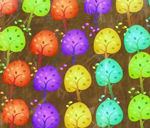 Preview wallpaper seasons, trees, art