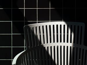 Preview wallpaper seat, tile, bw, wall