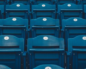 Preview wallpaper seats, rows, tribune, blue