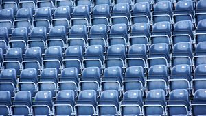 Preview wallpaper seats, tribunes, stadium, blue