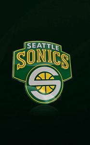 Preview wallpaper seattle supersonics, nba, logo