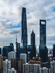 Preview wallpaper shanghai, china, skyscrapers, buildings