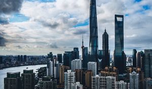 Preview wallpaper shanghai, china, skyscrapers, buildings