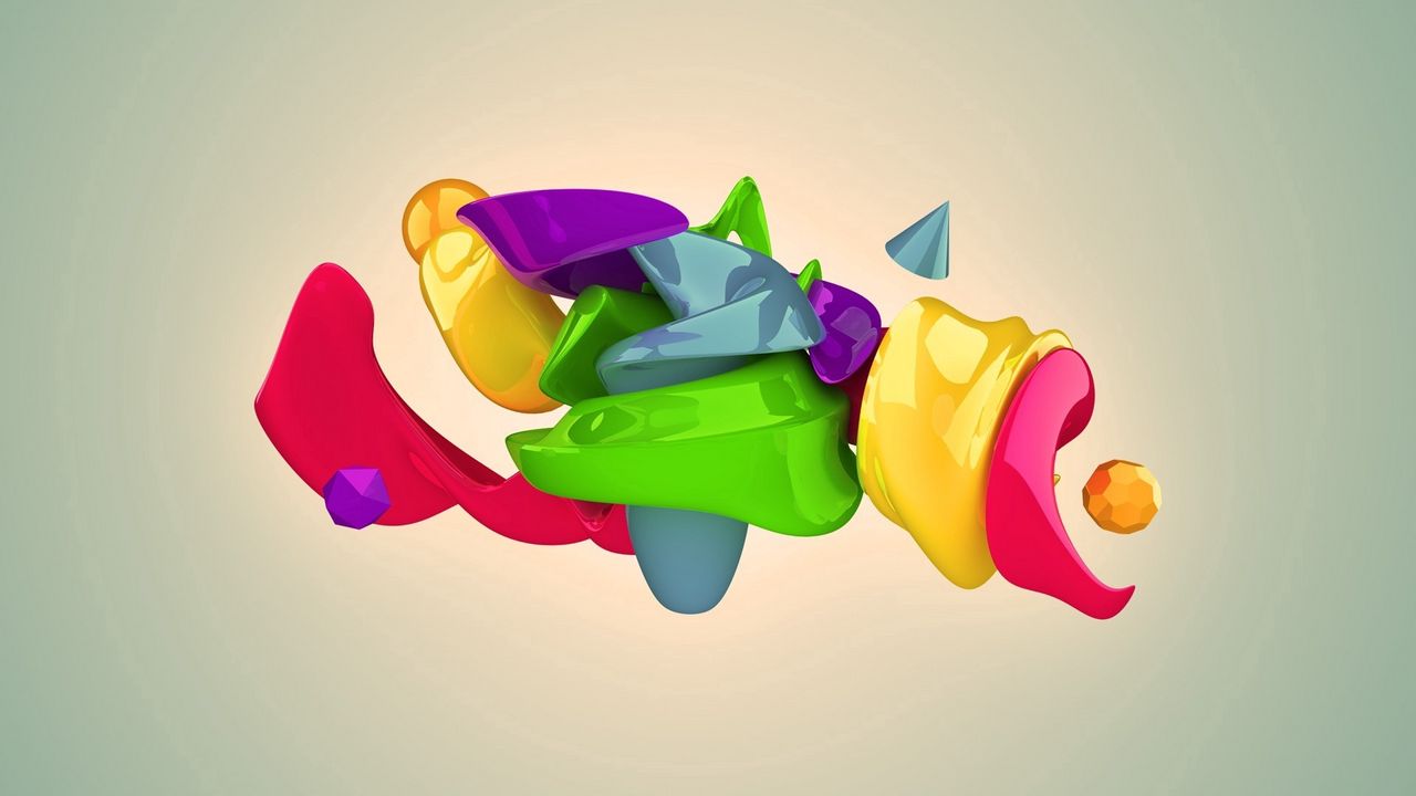 Wallpaper shape, form, colorful, smooth