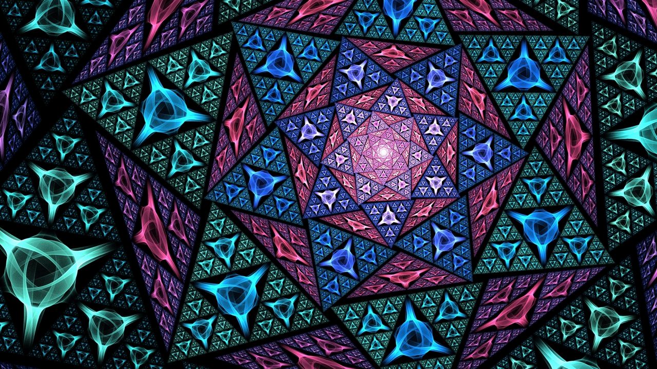 Wallpaper shape, form, glass, mosaic, colorful