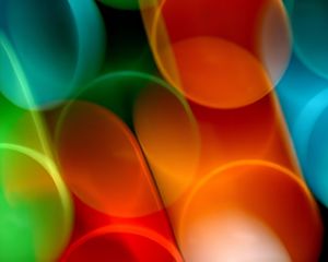 Preview wallpaper shapes, circles, light, abstraction, colorful