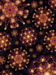 Preview wallpaper shapes, dots, glow, abstraction